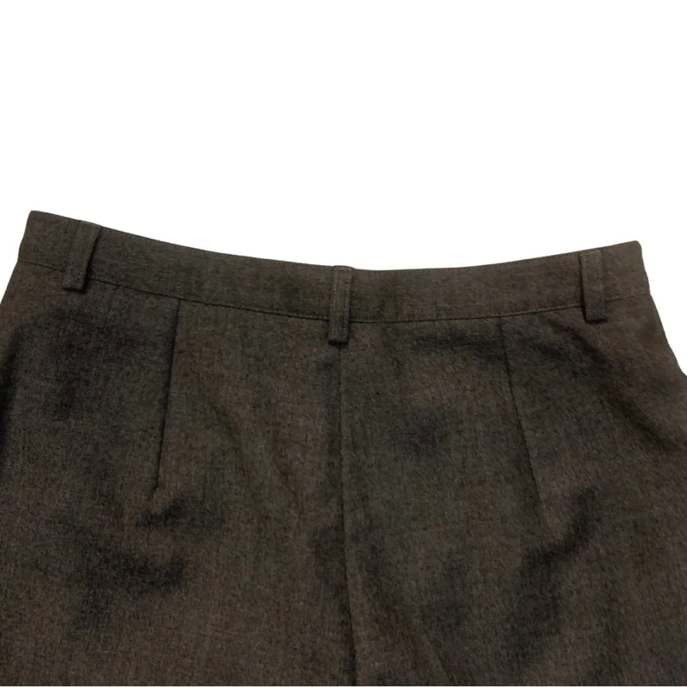 European Gray Wool High Waist Pleated Trousers Pants Size 6 - Picture 6 of 8